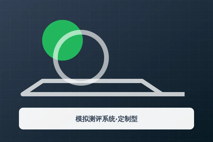 模拟测评系统·定制型应用示意图